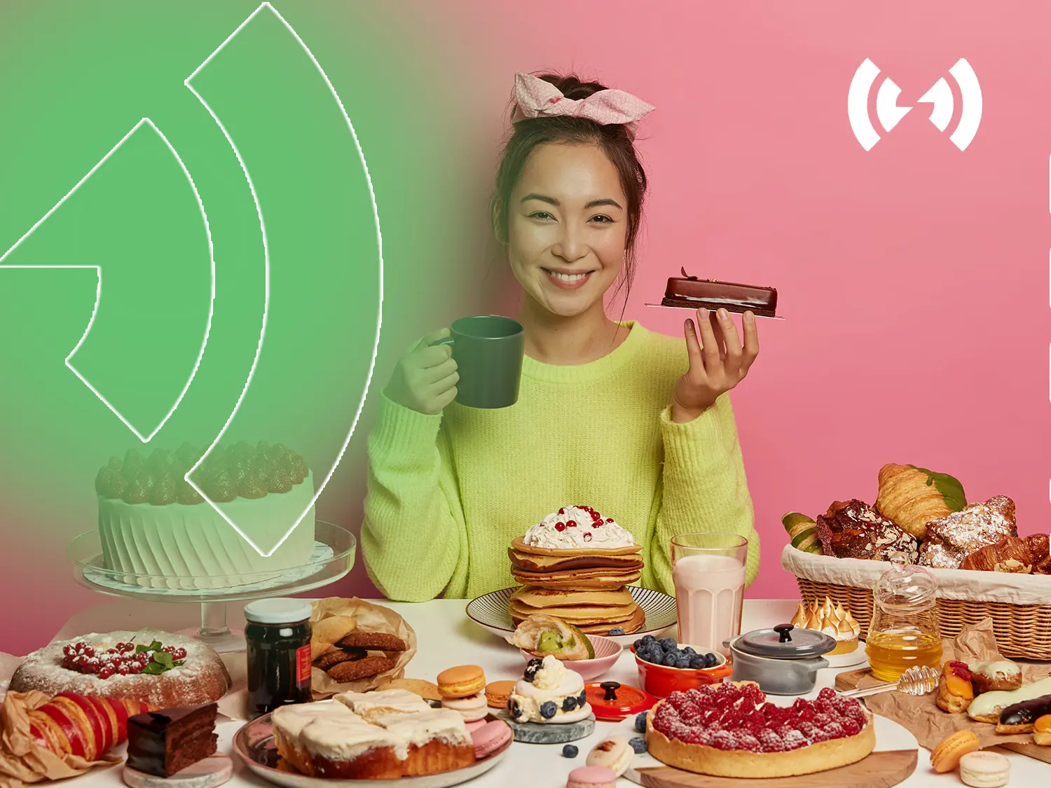 Mukbang, yang berasal dari gabungan kata "muk-ja" (makan) dan "bang-song" (siaran), adalah fenomena di mana seseorang makan dalam jumlah besar di depan kamera sambil berinteraksi dengan penonton.